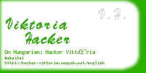 viktoria hacker business card